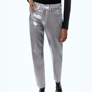 Zara Women's Silver Jeans Size 6